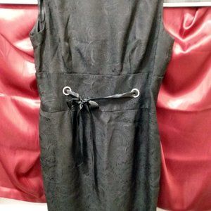 Black jacquard dress(lined)